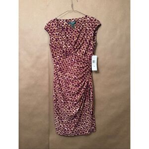 NWT Ralph Lauren Jersey Dress with Shoulder Pads